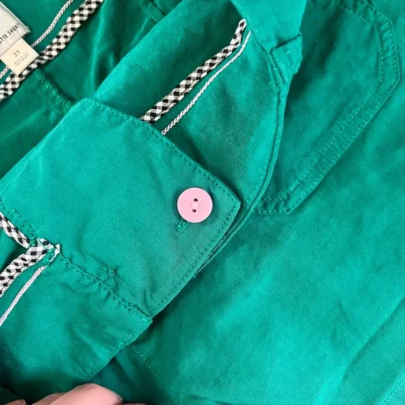 Maeve for Anthropologie The Colette High Waist Green Shorts - Picture 5 of 7